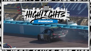 Massive hit Ty Gibbs out early after hard crash at Phoenix Raceway  NASCAR [upl. by Akira]