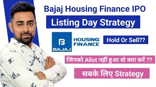 Bajaj Housing Finance IPO Listing Day Strategy  Hold Or Sell   Jayesh Khatri [upl. by Dunc]