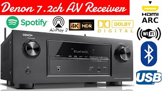 Denon AVR x2100w  Denon 72 ch av receiver  Denon bluetooth and wifi amplifier  denon [upl. by Oicam]