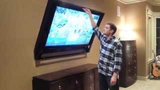 The HIDDEN VISION FlipAround Hidden TV mount for 60quot TV [upl. by Arraeic]