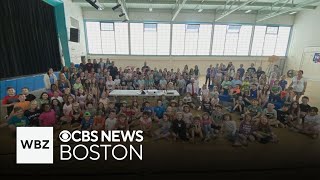 WBZ Next Weather School Field Trips Ashby Elementary School [upl. by Hsotnas]