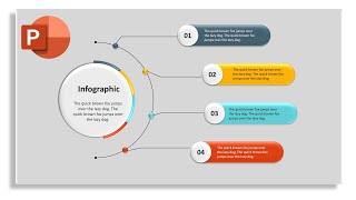 how to create 4 steps animated infographics in PowerPoint [upl. by Felipe]