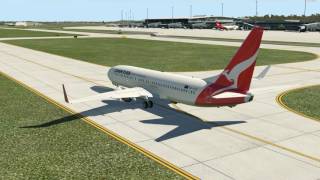 Qantas Airlines 525 Brisbane to Sydney  737800 Zibo Mod [upl. by Aronid]