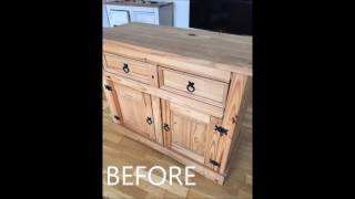 RustOleum Chalk Finish FURNITURE PAINT REVIEW  Shabby Chic UPCYCLING [upl. by Eslud]