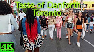 【4K】TASTE OF THE DANFORTH GREEKTOWN TORONTO  DANFORTH FESTIVAL 2023 [upl. by Sianna]