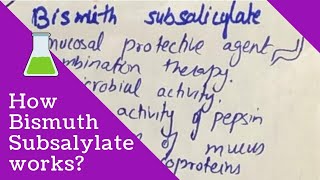 Bismuth subsalicylate PHARMACOLOGY  Mucosal protective agent [upl. by Byrd723]