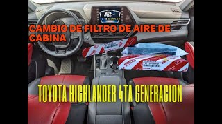 ¡Escapa del mal olor Cambio filtro aire Toyota Highlander 2022 [upl. by Einnalem]