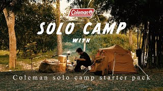 Solo camp with Coleman solo camp starter pack  แคมป์ปิ้งคนเดียว ด้วยชุดแคมป์เริ่มต้นจาก Coleman [upl. by Stephannie]