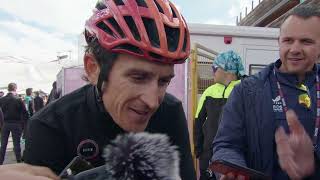 Geraint Thomas  Interview at the finish  Stage 15  Giro dItalia 2024 [upl. by Surbeck]