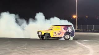 Nissan 4x4 Drifting Qatar Racing Club 2023 trending [upl. by Ardnaxela]