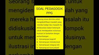 SOAL PEDAGOGIK PPG NOMOR 1ppg pedagogik soal daljab PRAJABpretesppg 2023 shorts [upl. by Donall]