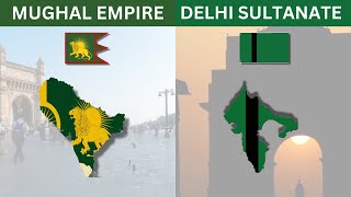 Mughal Empire vs Delhi Sultanate  Empire Comparison  JS Production [upl. by Dinah208]