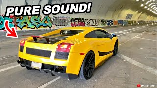 PURE SOUND The Most Underrated Lamborghini 20000 F1 Exhaust Tunnel Sound Test [upl. by Enad]