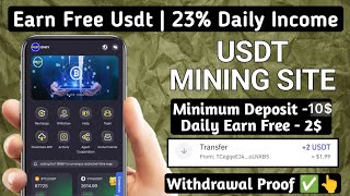 BNBY  New usdt investment site 2024  Best usdt earning site 2024  New usdt mining site 2024 [upl. by Abeh]