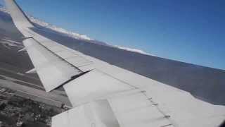 LAN Chile Boeing 767 AMAZING takeoff  Santiago over wonderful Andes HD [upl. by Grodin]