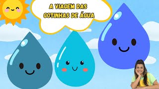 A VIAGEM DAS GOTINHAS DE ÁGUA  COMO SE FORMA A CHUVA  CICLO DA ÁGUA [upl. by Damal]