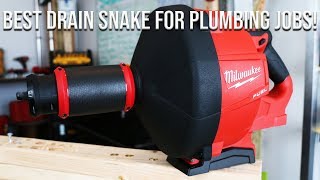 BEST DRAIN SNAKE ON THE MARKET  Milwaukee M18 FUEL Drain Snake With Cable Drive [upl. by Mars35]