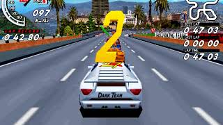 Speed Up  Gaelco 3D Hardware  Barcelona DownTown  White Car  Corrida CompletaFull Race [upl. by Imoyaba]