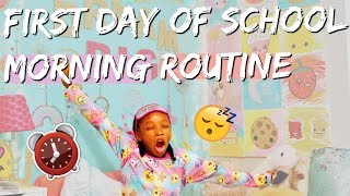 FIRST DAY OF SCHOOL MORNING ROUTINE 2018  BACK TO SCHOOL GET READY WITH ME [upl. by Petty898]