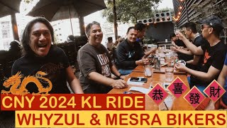 CNY 2024 KL Ride With Whyzul amp Mesra Bikers Mansha Kimi Hasan amp Friends  Mont Kiara  BMW CE 04 [upl. by Yug603]