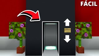 ELEVADOR SIMPLES DE FAZER NO MINECRAFT BEDROCKMCPE [upl. by Bucher134]