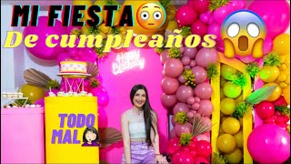 MI FIESTA DE CUMPLEAÑOS Que desastre😰 Janinalchair [upl. by Nilesoj]