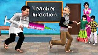 Pagal Doctor Laya Bade Injection School Mein Funny Injection Hindi Kahani Hindi Moral Hindi Stories [upl. by Nywde826]