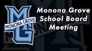 Monona Grove School Board Meeting  Wednesday June 12th 2024 [upl. by Granniah]