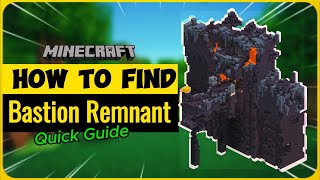 How To Find Bastion Remnants in Minecraft  Best Biomes amp Rare Items Guide [upl. by Aihsyak]