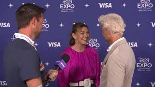 Ellen Pompeo interrupts Patrick Dempsey interview [upl. by Boyce227]