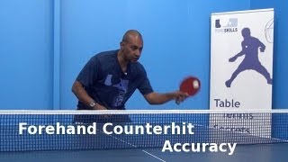 Forehand Counterhit Accuracy  Table Tennis  PingSkills [upl. by Sara]