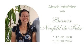 Abschiedsfeier Bianca Neufeld de Fehr [upl. by Grey]