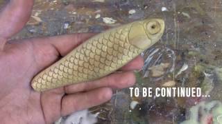 Lure Making Scale and Detail Carving  Marling Baits [upl. by Mahala970]