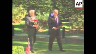 USA  Clinton amp Yeltsin Talks In Hyde Park [upl. by Surtimed]