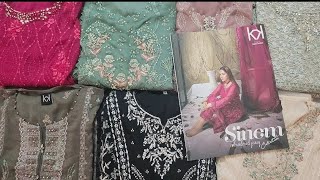 Tawakkal luxury semi stitch chiffon collection Sinem [upl. by Kcirddot]