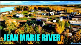 Jean Marie River Northwest Territories Canada 4K Drone [upl. by Einot]