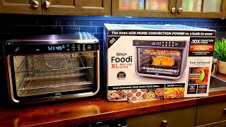 Ninja Foodi XL Pro OVEN Air Fryer Toaster oven Unboxing  Toast Test  2 Pizzas at One Time [upl. by Laval796]