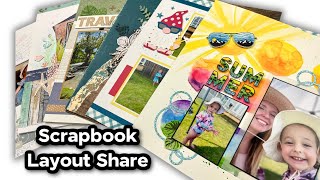 Huge Scrapbook Layout Share  46 Ideas amp Tips for Scrapbooking [upl. by Schwinn807]