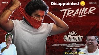 SARIPODHAA SANIVAARAM Trailer Review amp Reaction Video [upl. by Alokin]