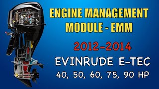 Engine Management Module Function Evinrude ETEC 40 50 60 75 90 HP EMM ECM ECU [upl. by Kurr]