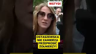 Maja Ostaszewska nie zamierza przeprosić polskich żołnierzy [upl. by Alios]