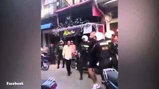 RAW VIDEO Australian man Antonio Bagnato arrested following mur of exHells Angel in Thailand [upl. by Ivonne605]