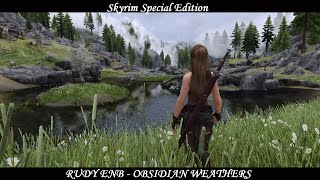 Skyrim SE  Rudy ENB For Obsidian Weathers Updated Showcase [upl. by Eryt816]