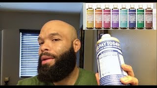 Using Dr Bronners Peppermint Castile Soap  Head shave [upl. by Freeborn630]