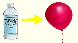 Hydrogen Peroxide Balloon Experiment  फुगा अपने आप कैसा फुगाने लगा [upl. by Ghiselin6]