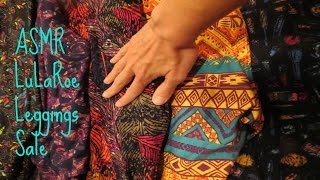 Natural ASMR Lularoe Clothing Sale Role Play tapping fabric repeating words [upl. by Bogie]