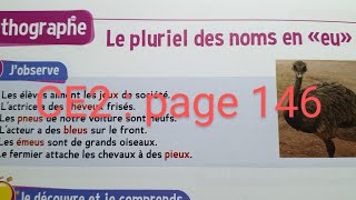 CE2  Orthographe  Le pluriel des noms en  eu  page 146 le trésor des mots [upl. by Irrok]