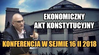 Wojciech Dobrzyński  Konferencja w Sejmie 16 II 2018 [upl. by Adnov]