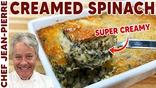 The Best Creamed Spinach Ive Ever Made  Chef JeanPierre [upl. by Einiar]