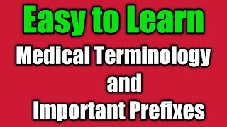 Easy to Learn Medical Terminology Important Prefix in TamilHuman Biology [upl. by Yhtuv]